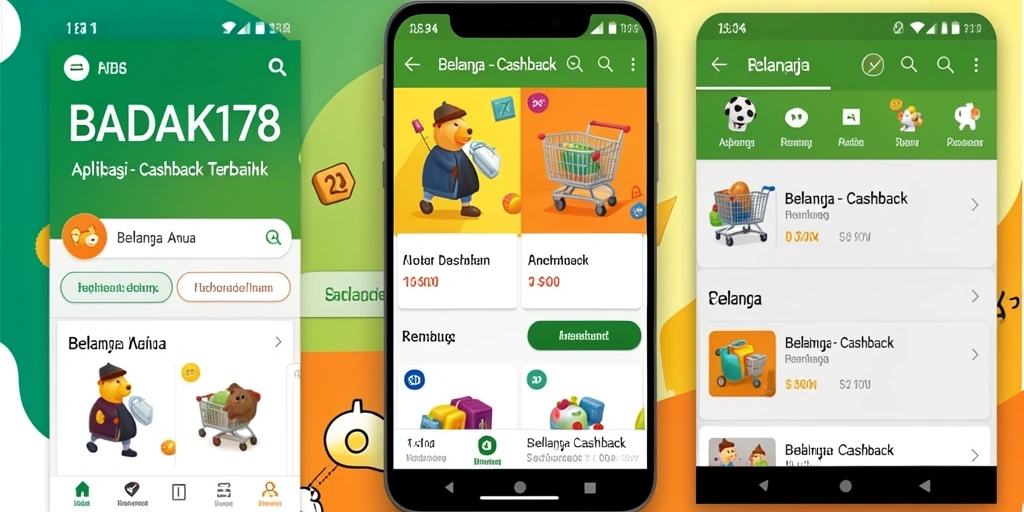 Tampilan antarmuka pengguna BADAK178 dengan penawaran cashback menarik.