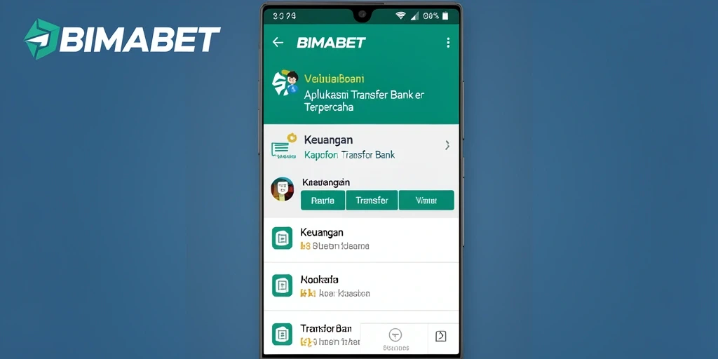 Tampilan antarmuka yang sederhana dan fungsional dari aplikasi Transfer Bank.
