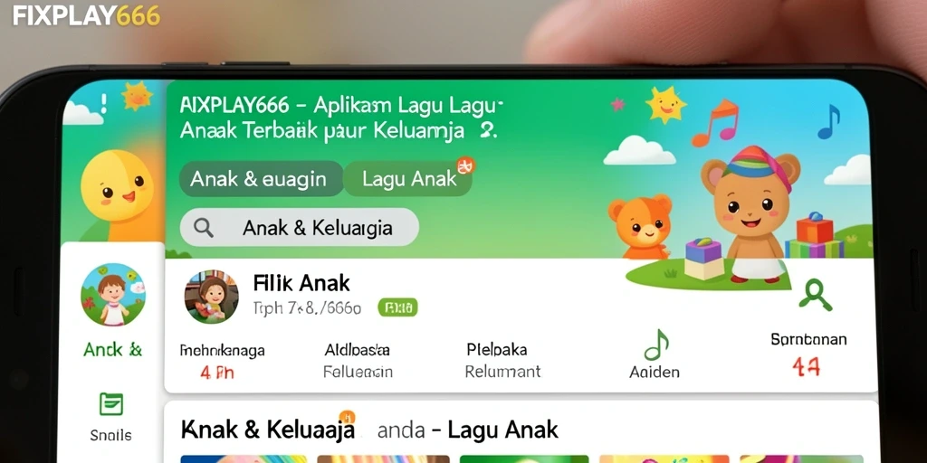 Tampilan antarmuka FIXPLAY666 yang menarik untuk anak-anak.