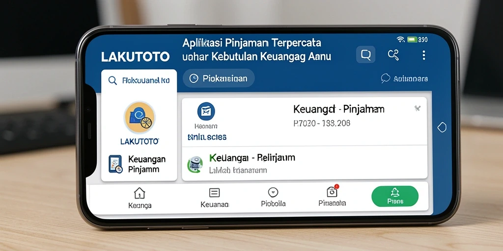 Tampilan antarmuka aplikasi LAKUTOTO yang user-friendly dan mudah digunakan.
