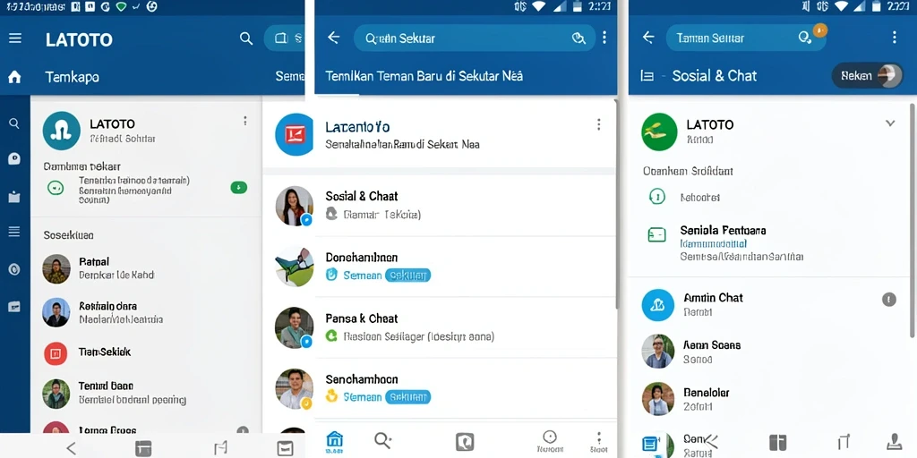 Screenshot LATOTO menampilkan antarmuka pengguna yang menarik dan interaktif.