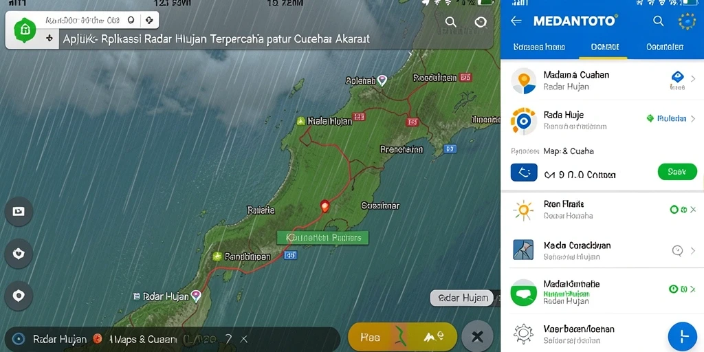 Antarmuka intuitif MEDANTOTO menampilkan radar hujan dengan jelas.