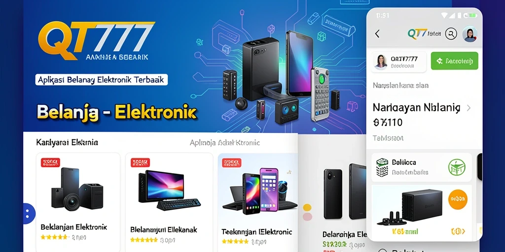 Antarmuka aplikasi QT777 yang menarik dan mudah digunakan.