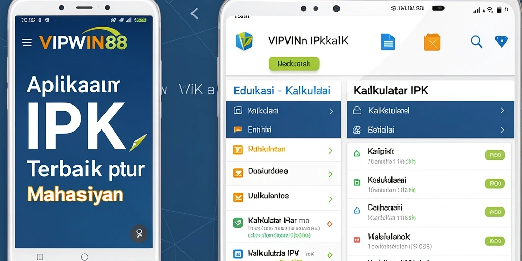 Antarmuka intuitif aplikasi Kalkulator IPK VIPWIN88 yang memudahkan pengguna.
