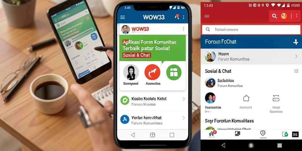Antarmuka pengguna WOW33 yang menarik dan fungsional untuk Forum Komunitas.